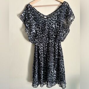 Express Leopard inspired print dress, size small